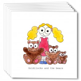 Goldilocks & the bears (pack of 6 cards)